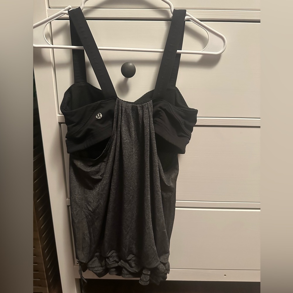 lululemon athletica Black Women's Tank Top with Built-In Bra